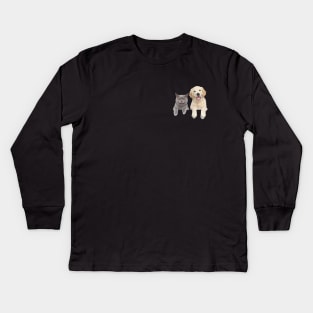 Cat and Dog Kids Long Sleeve T-Shirt